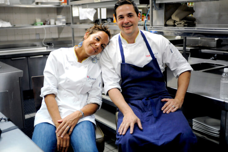 Nina Compton of Scarpetta Miami and Nicholas Elmi