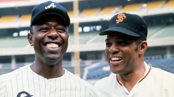 Hank Aaron and Willie Mays